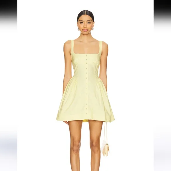 free people nouveau mini dress Free People New Erin Mini Dress in Sun Yellow